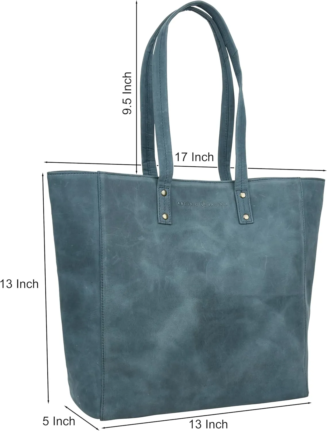 ANTONIO VALERIA Alexis Leather Tote/Top Handle Shoulder Bag for Women