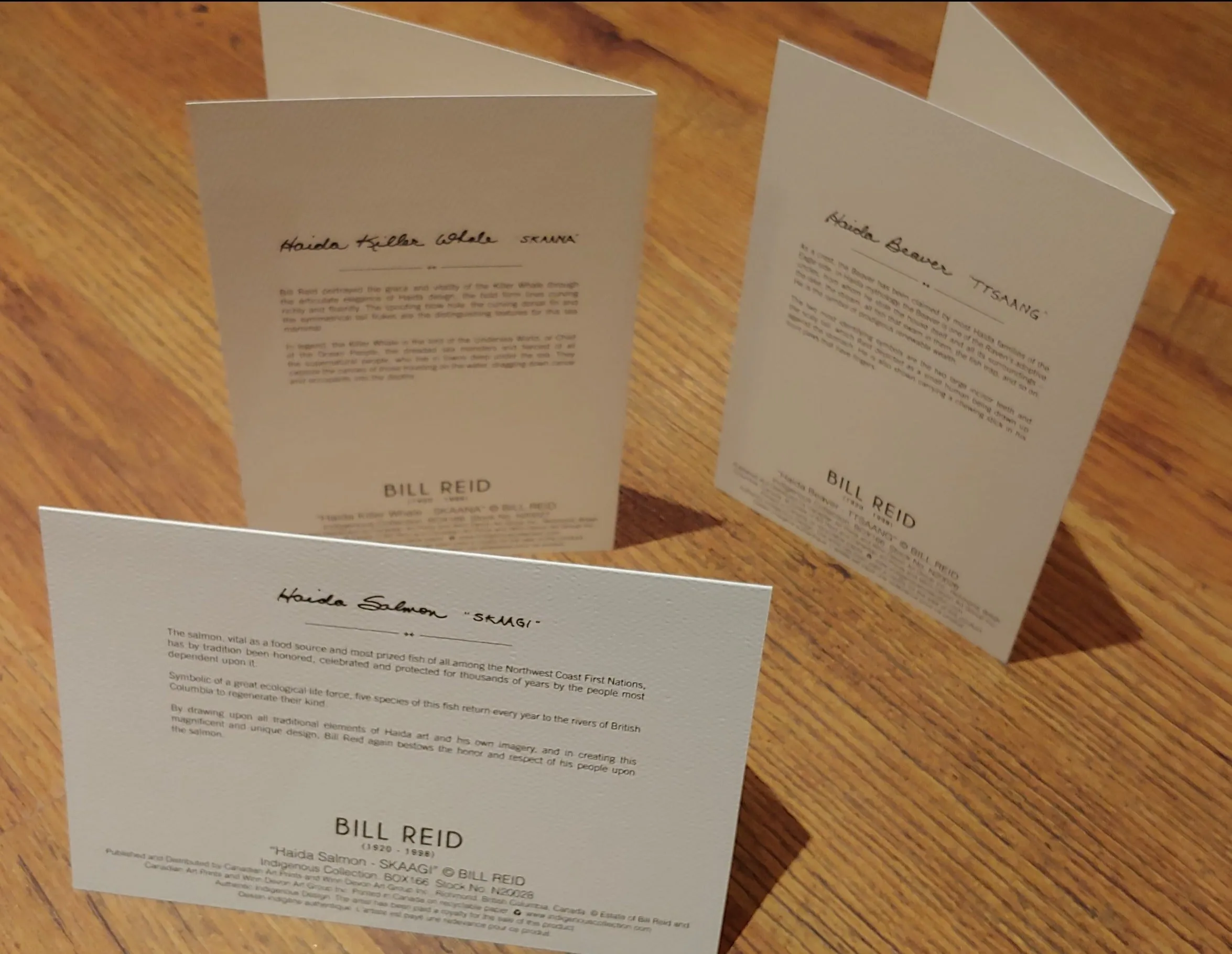 Box Set Note Cards by Haida Native artist Bill Reid Centennial Celebration