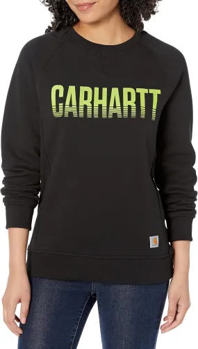 Carhartt Women's Exclusive Midweight Relaxed Fit Graphic Crew Neck Sweatshirt