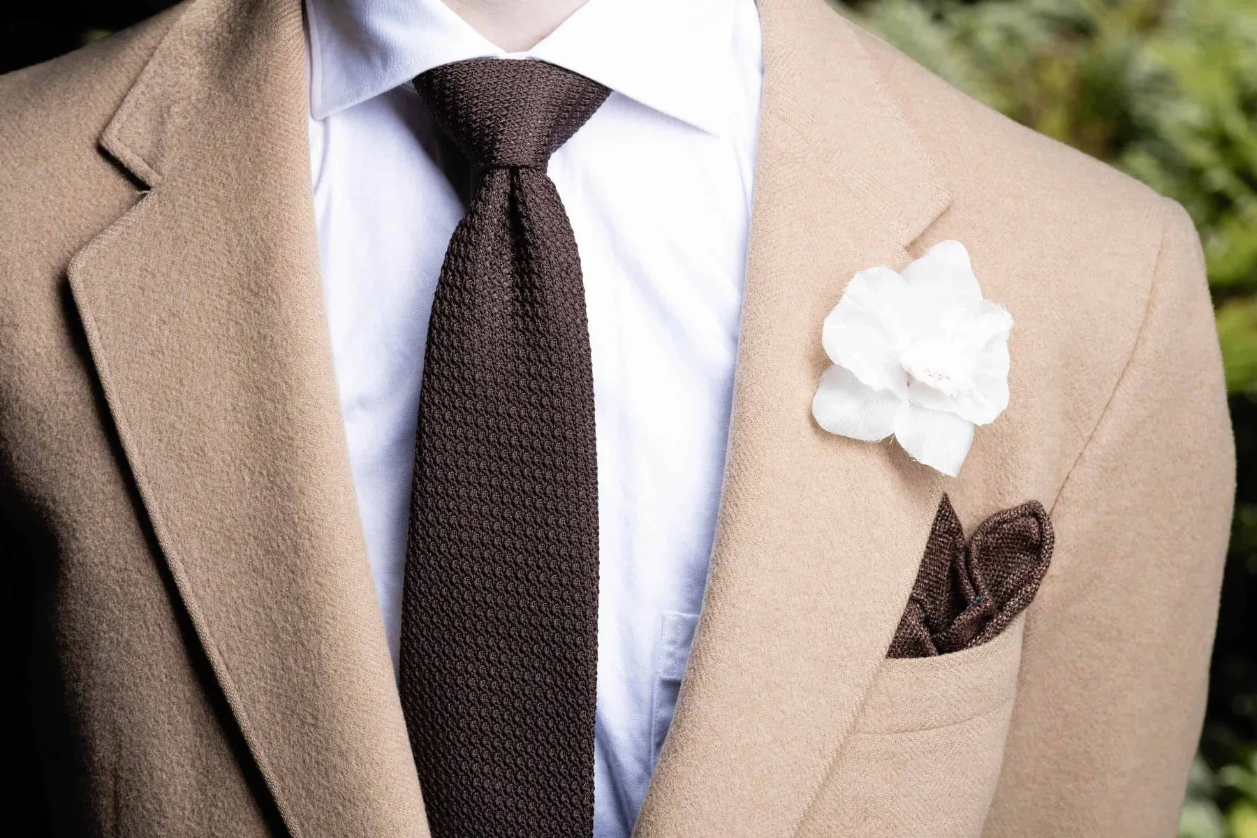 Champagne Orchid Boutonnière Flower