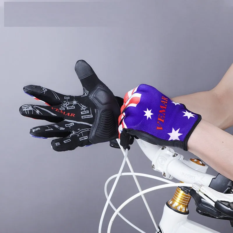 Cycling Gloves Summer Motorcycle Mountain Bike Motorcycle Off-road Breathable And Wearable Sun Protection Thin Touch Screen Gloves For Men