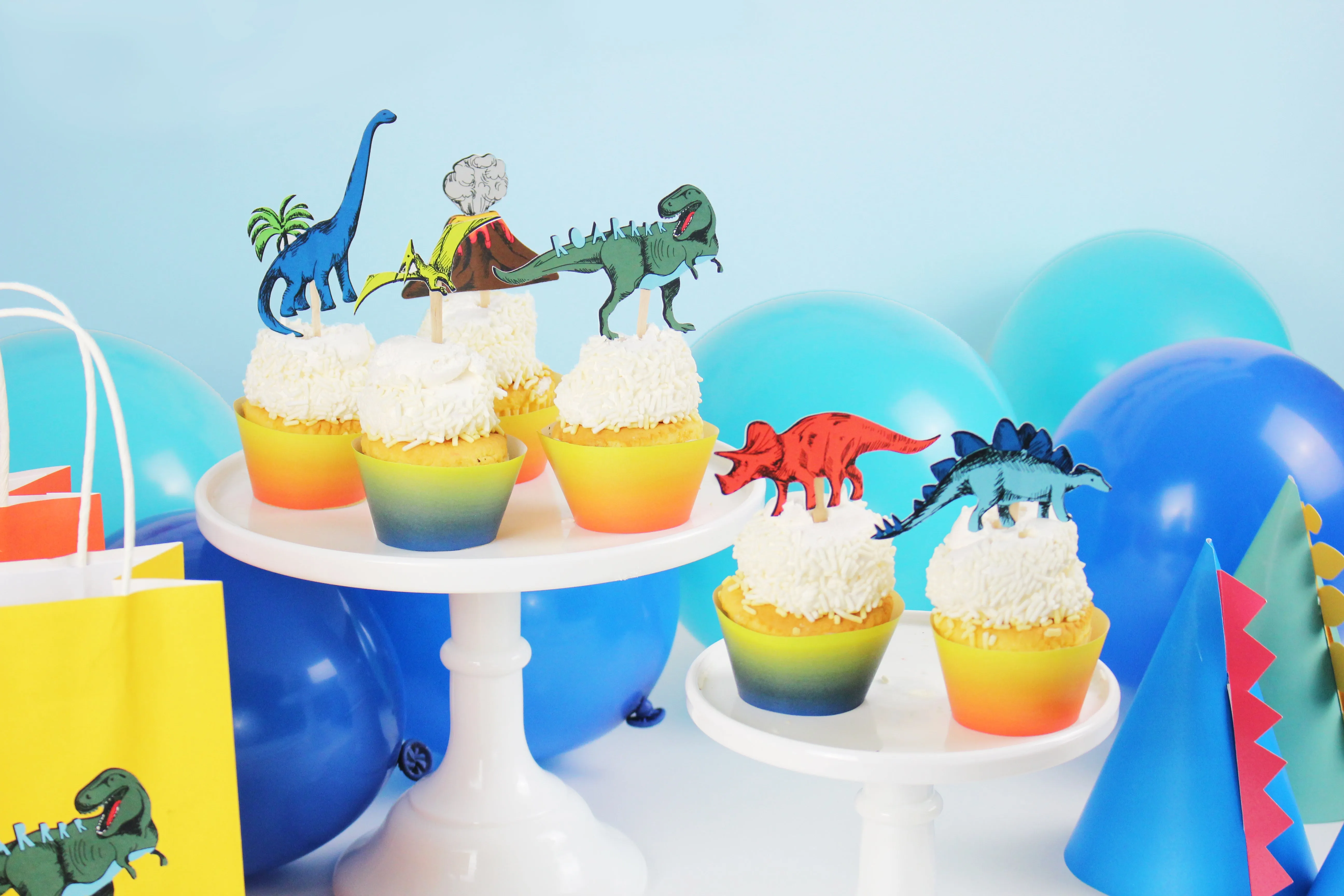 Dinosaur Birthday Party Decoration Kit, 12 Guests