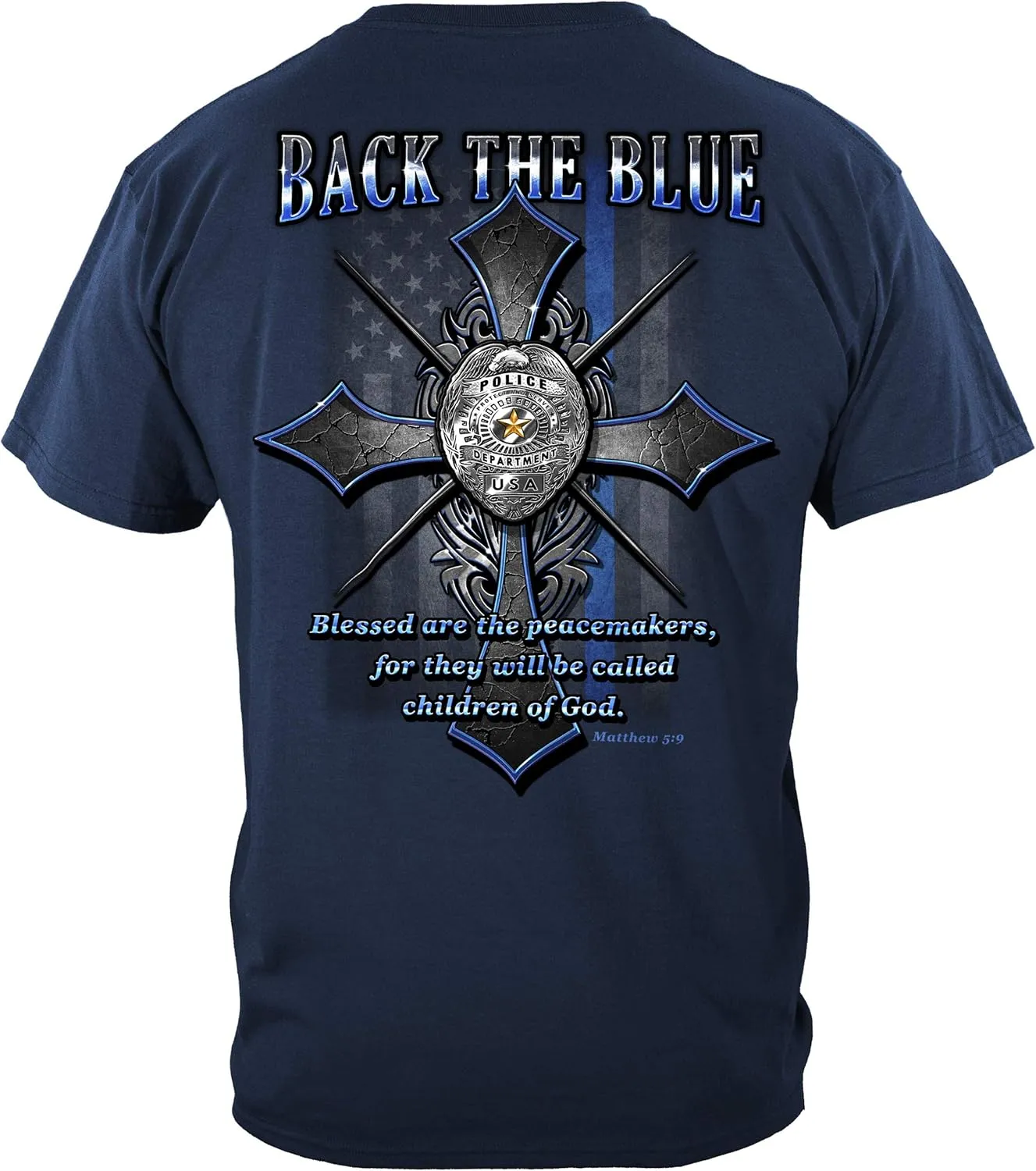 Erazor Bits Law Enforcement T-Shirts, Police Themed Cotton Shirts
