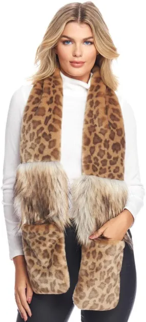 Fabulous-Furs Donna Salyers Vintage Faux Fur Remix Scarf