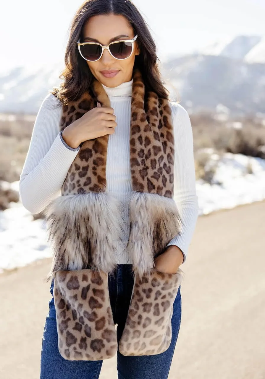 Fabulous-Furs Donna Salyers Vintage Faux Fur Remix Scarf