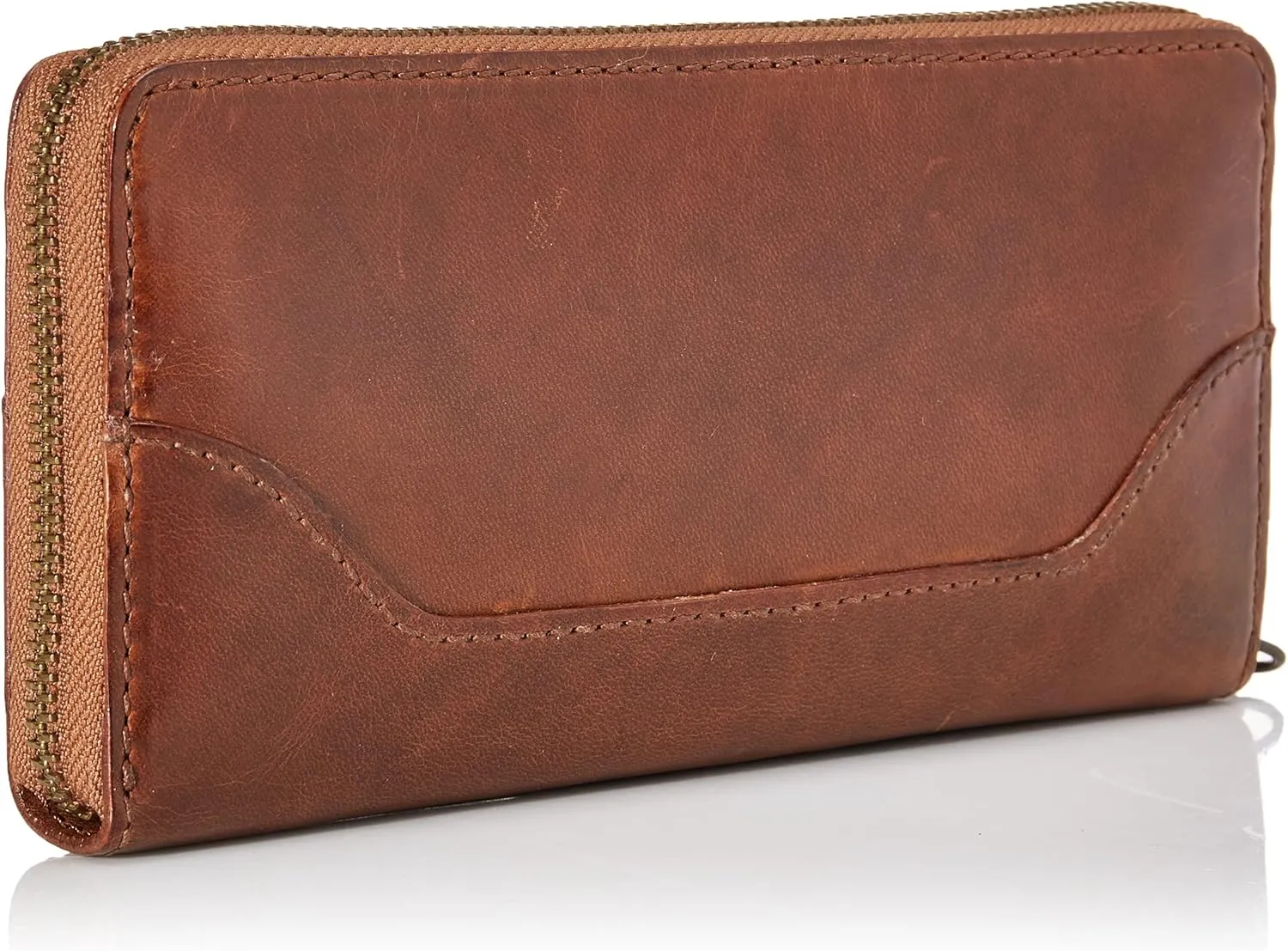 Frye Women's Melissa Zip Around Leather Wallet, Stylist Purse with Card Holder & Pockets