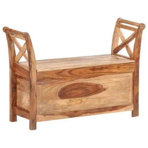 Hall Bench 40.6"x13"x28.3" Solid Mango Wood