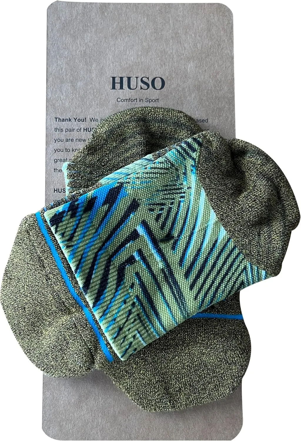 HUSO Hiking Socks Women Men Fashion Digital Printing Sports Crew Socks 6, 7 Pairs
