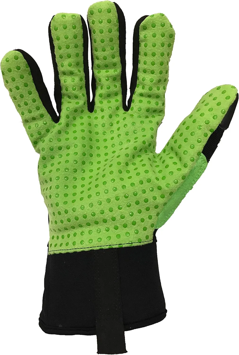 Ironclad KONG SDX2W-04-L Waterproof Oil and Gas Safety Impact Gloves, Large ,Black/Green