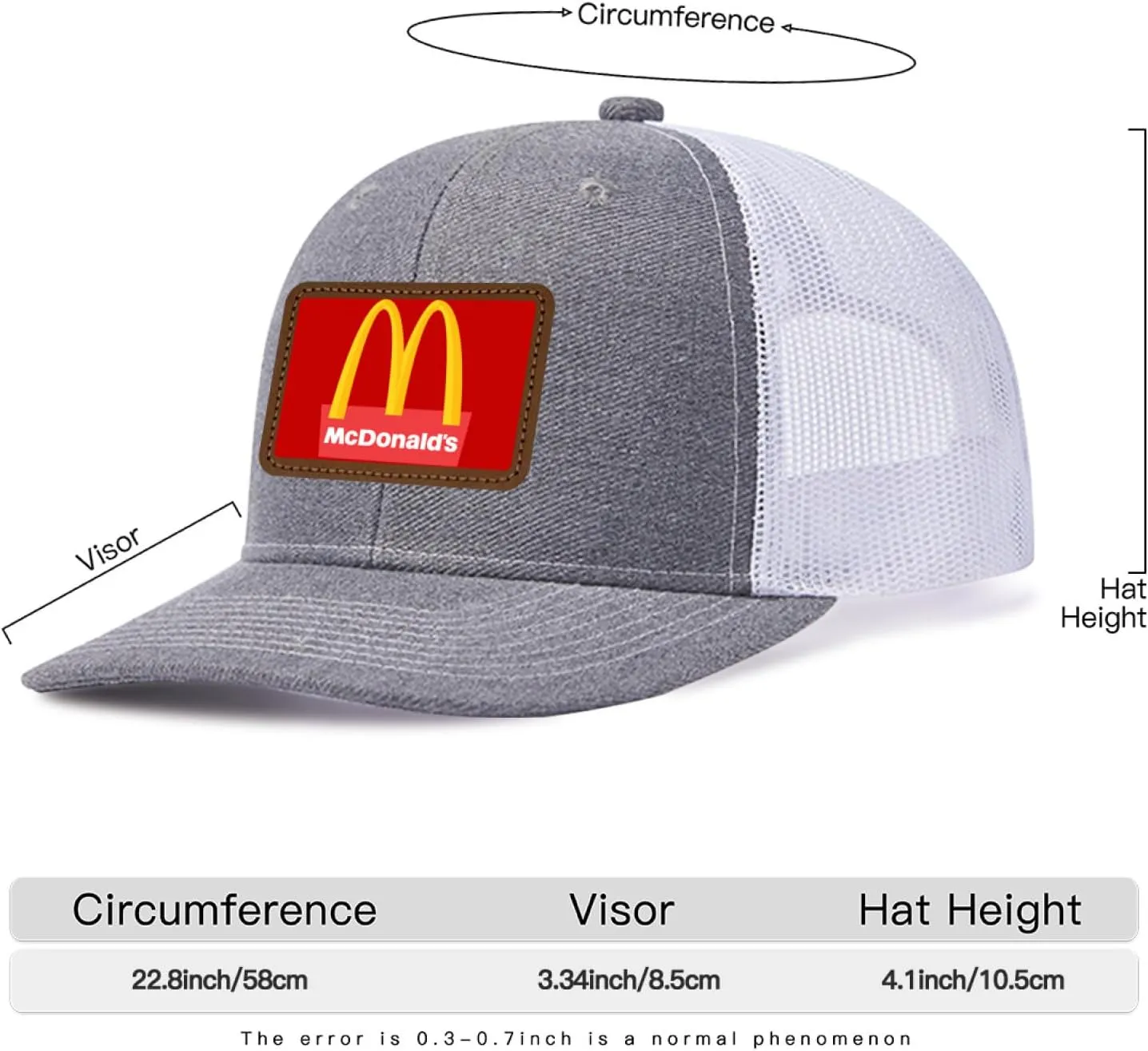 Long Brim Trucker Dad Work Hat for Unisex Adult Soft Outdoor Plain Baseball Mesh Cap Womens Mens Adjustable Golf Sun Hat