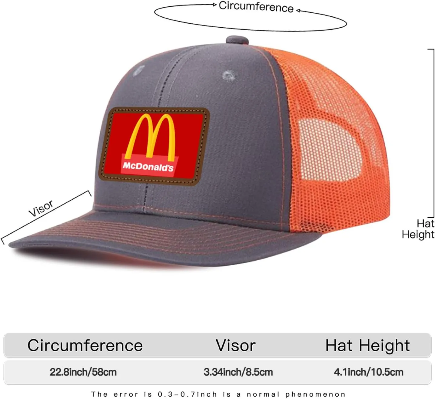 Long Brim Trucker Dad Work Hat for Unisex Adult Soft Outdoor Plain Baseball Mesh Cap Womens Mens Adjustable Golf Sun Hat
