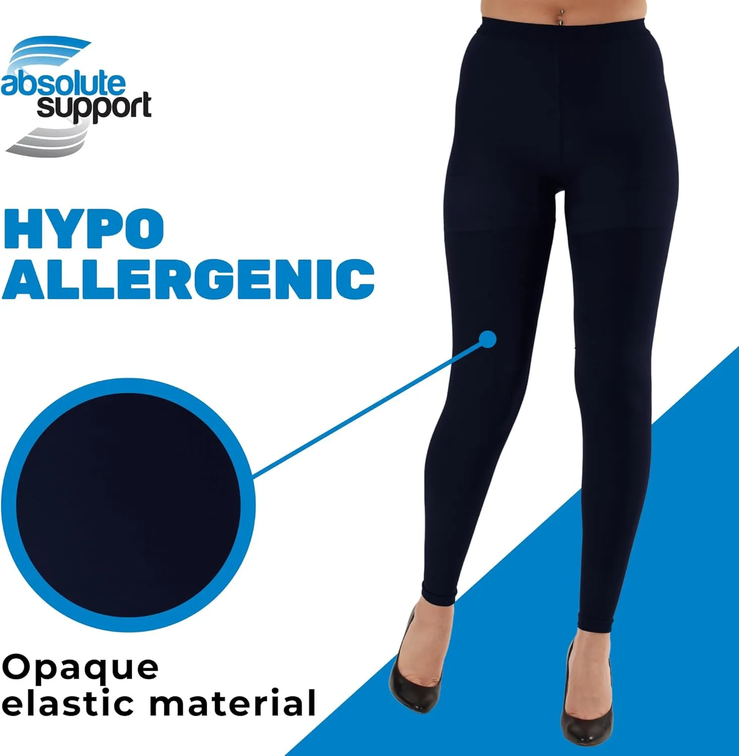 Medical Compression 20-30mmHg Footless Leggings for Women For Varicose Veins & Circulation, A717VV
