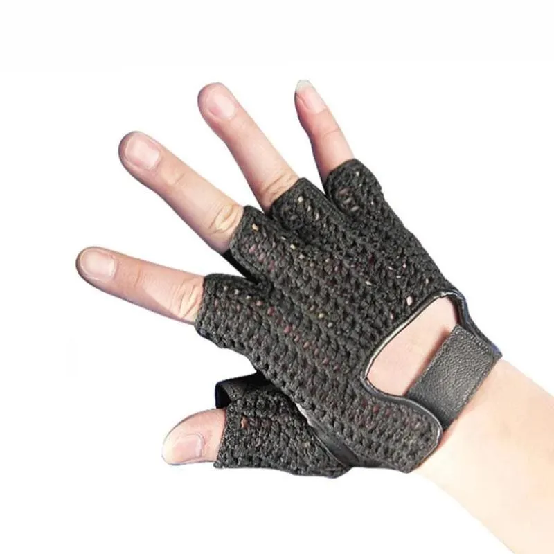 Men's Knitted Breathable Fingerless Gloves