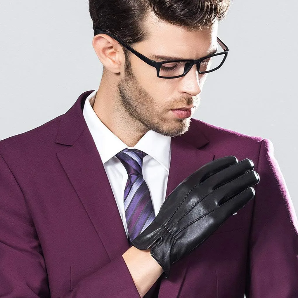 New Real Men Nappa Leather Gloves Handguard Driving