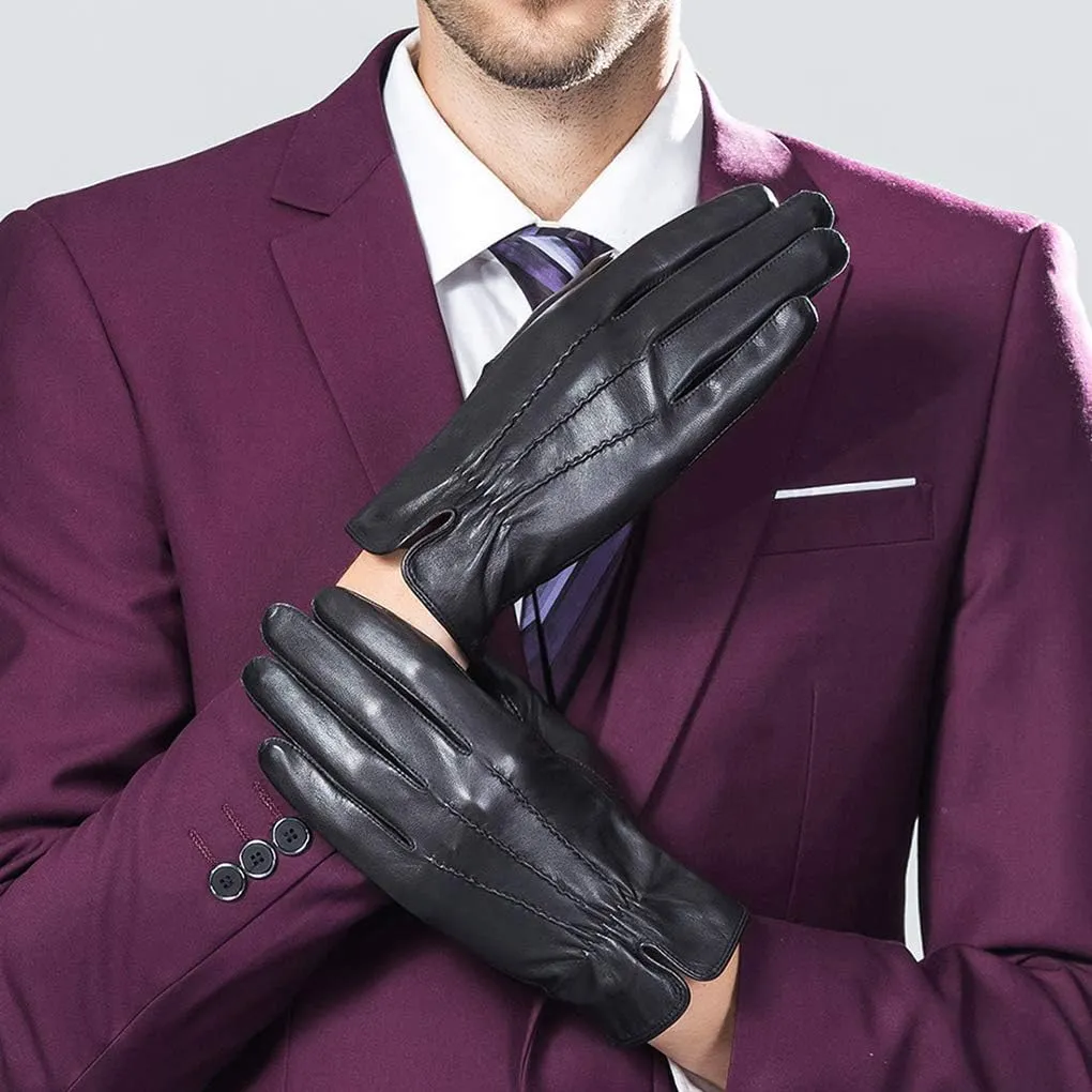 New Real Men Nappa Leather Gloves Handguard Driving