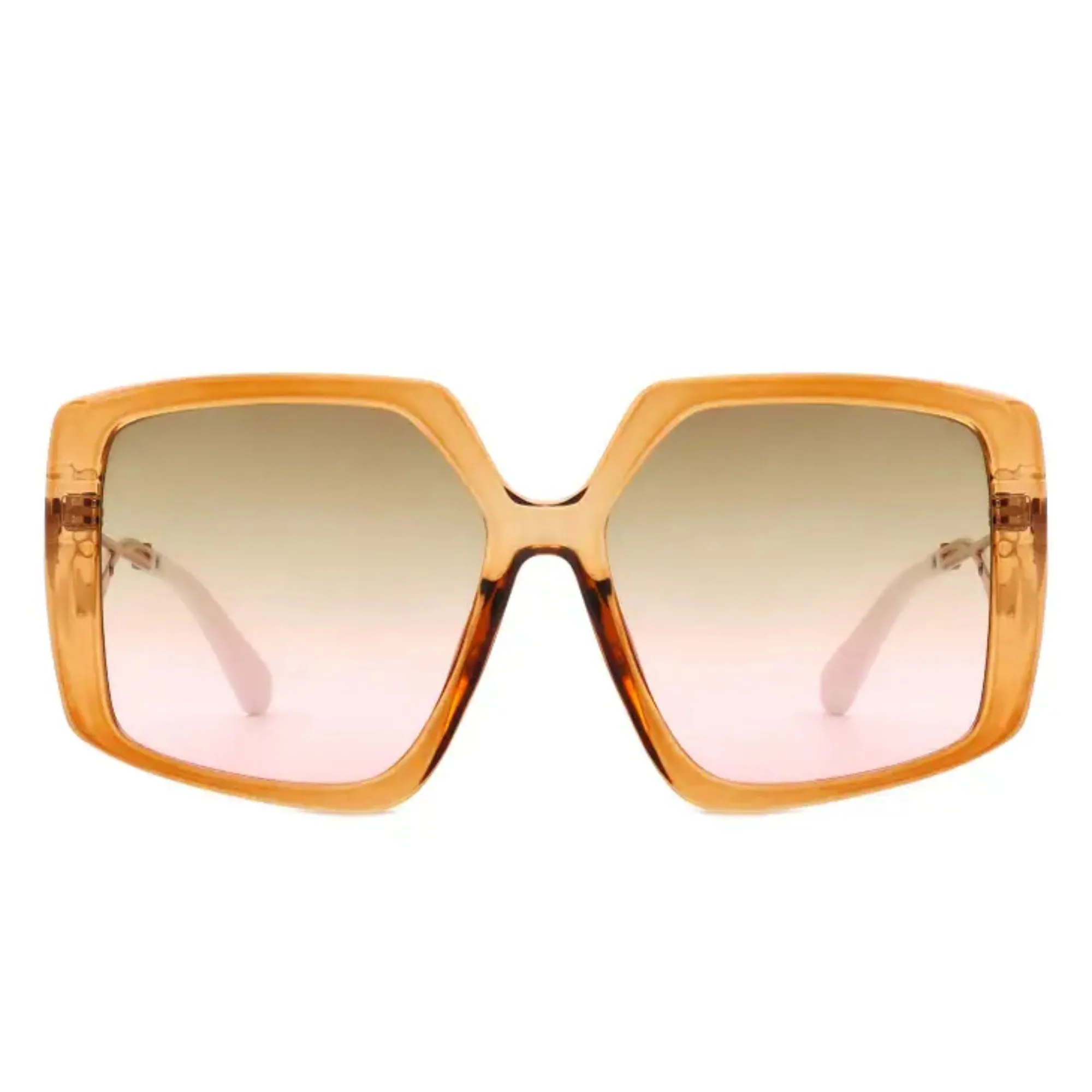 Oversized Curved Arm Ladies Sunglasses