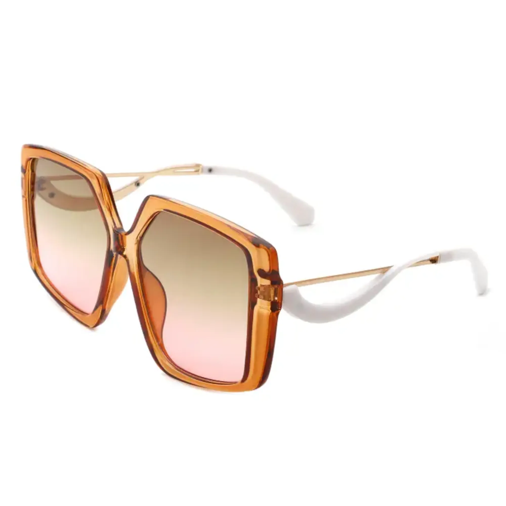Oversized Curved Arm Ladies Sunglasses