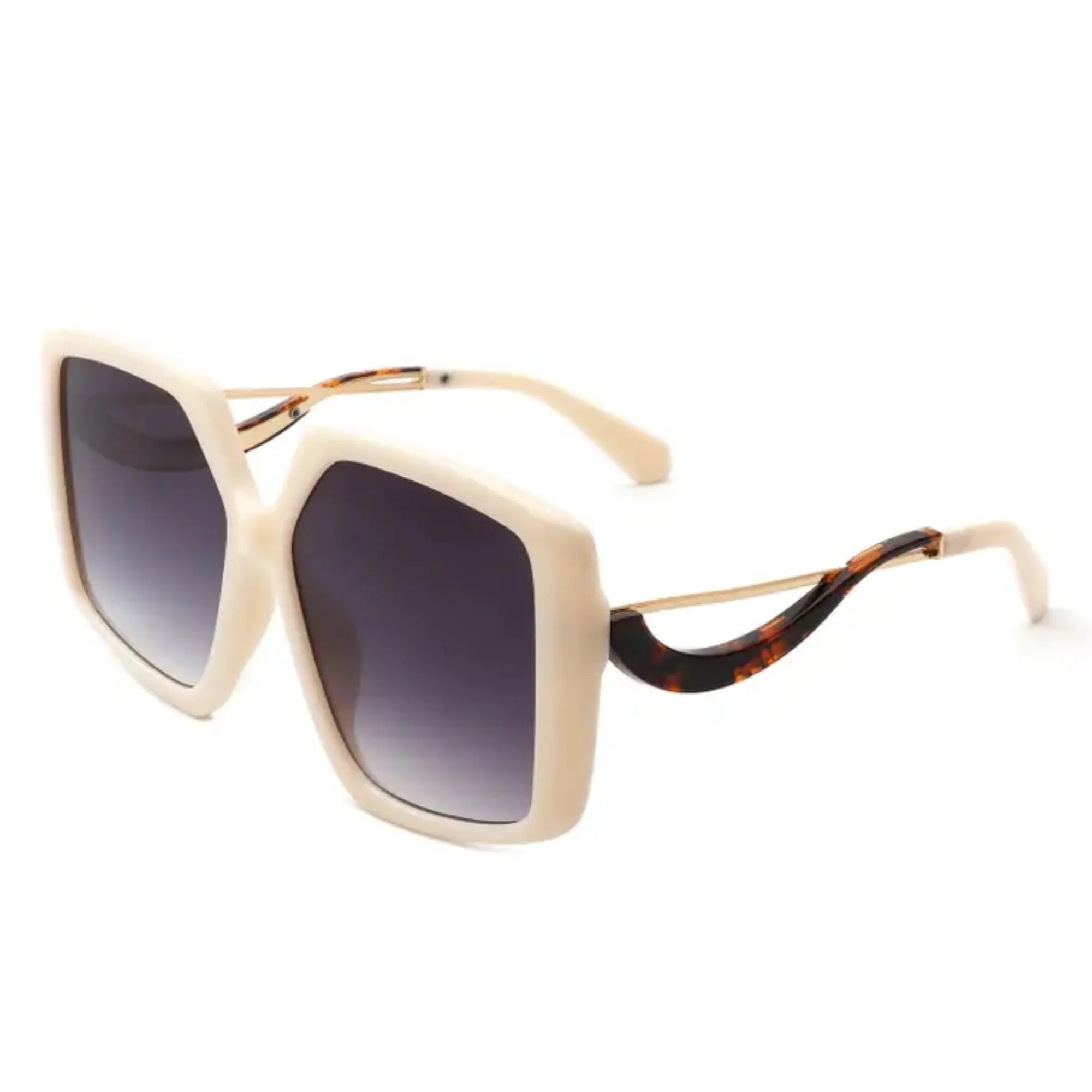 Oversized Curved Arm Ladies Sunglasses