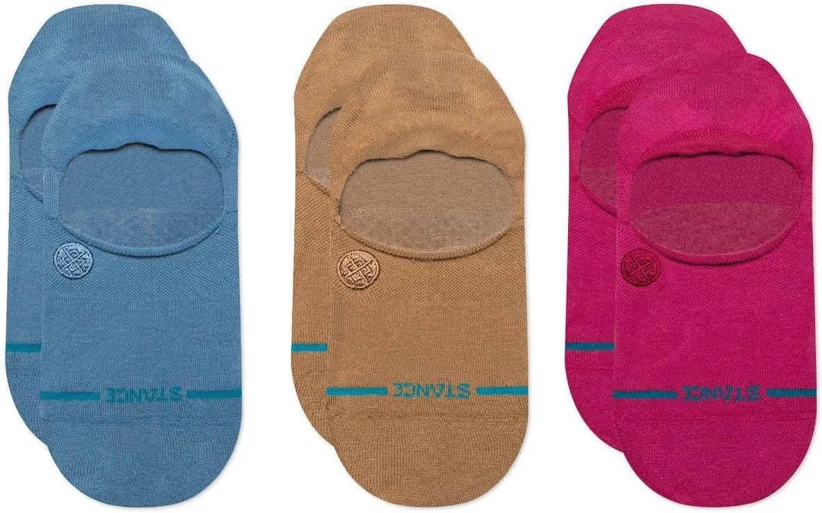 Stance Icon No Show 3-Pack - Unisex Socks - Combed Cotton-blend Fabrication - Anatomical Arch Support