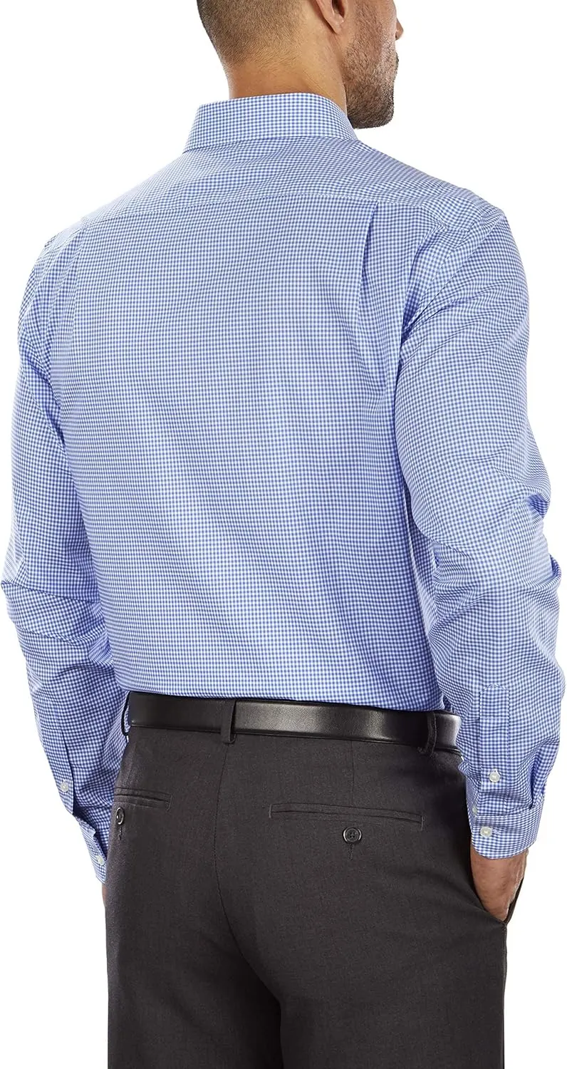 Tommy Hilfiger Men's Slim Fit Non Iron Gingham Dress Shirt - Amazon Exclusive