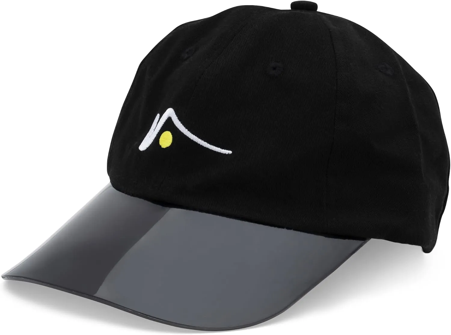 VISTO Unstructured Sports Hat with See-Through Brim – No-Glare UV Protection – 100% Chino Cotton – Adjustable Velcro Strap