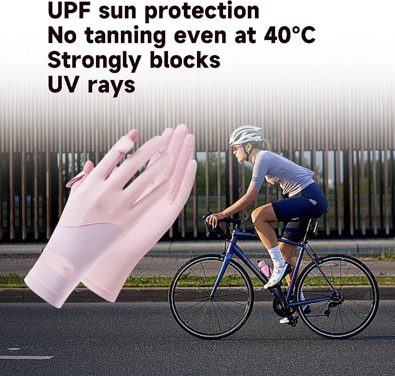 Women's Cycling Vest Packable, Lightweight Breathable Cycling Vest,Pack Of Sun Protection Gloves